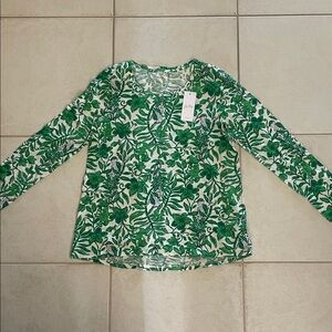 Lilly Pulitzer Fiddle Leaf Etta Scoop Shirt